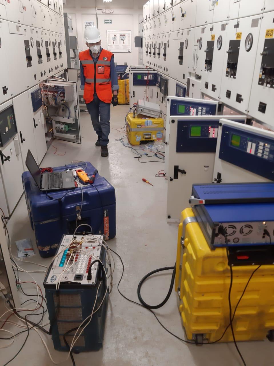 Pruebas a equipos de protección y control en subestación eléctrica